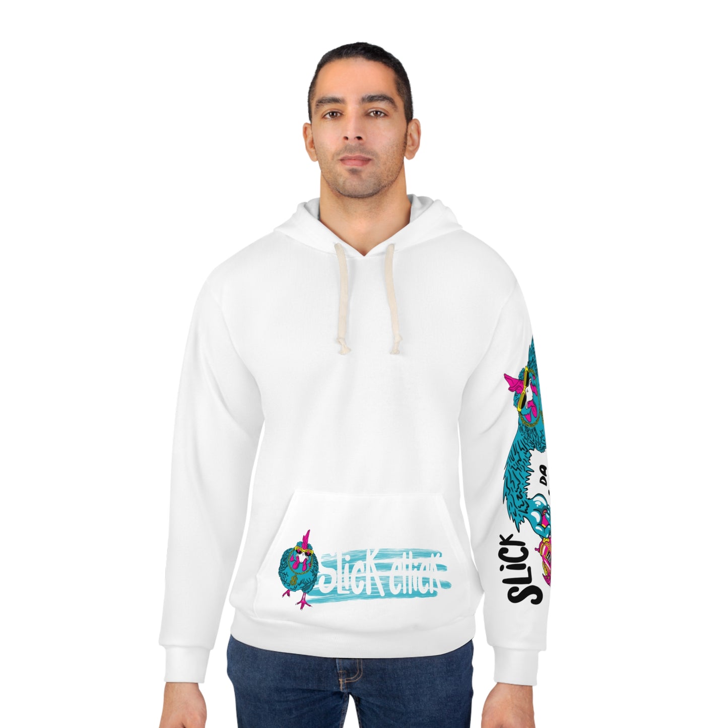 Slick Chick white hoodie - Slickchick