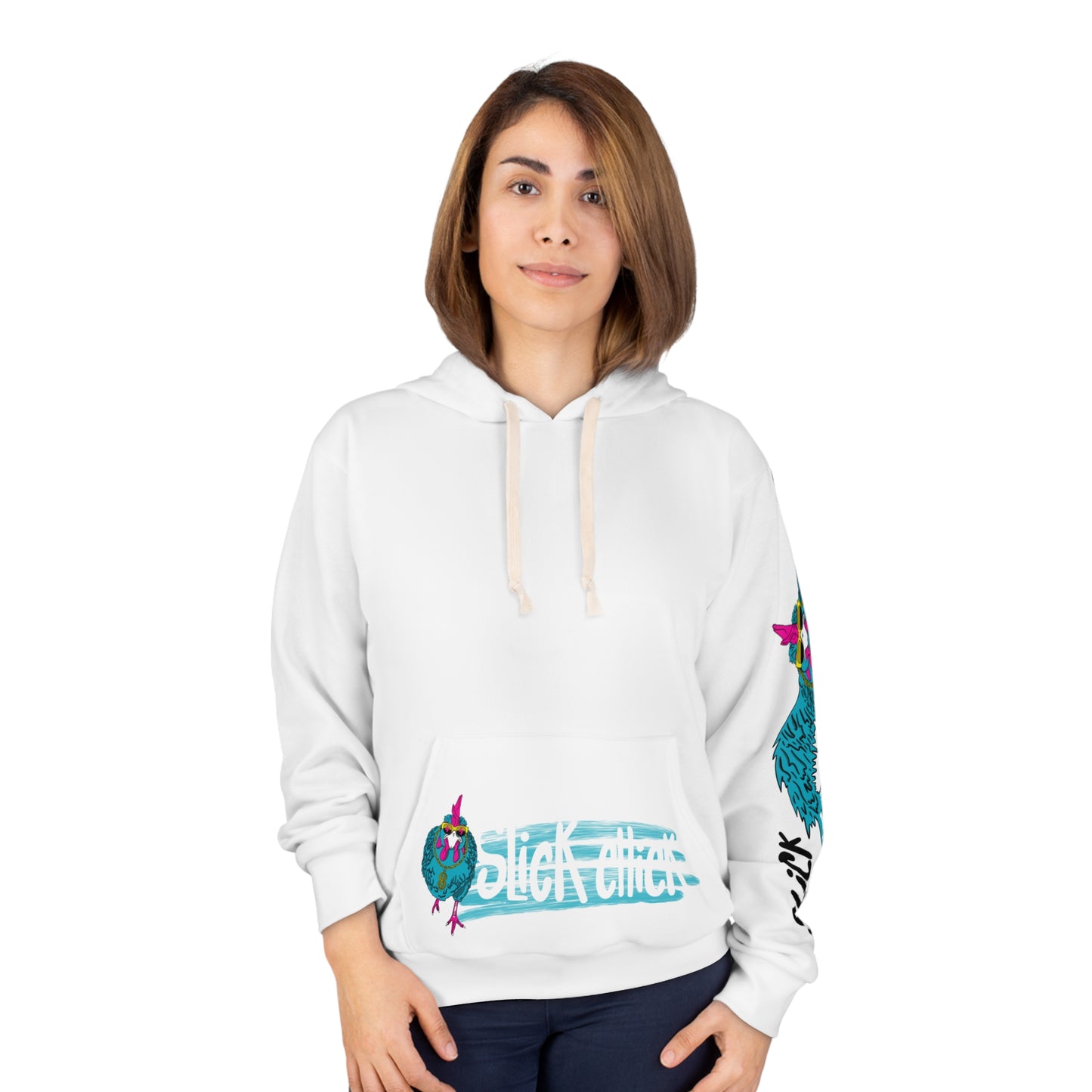 Slick Chick white hoodie - Slickchick